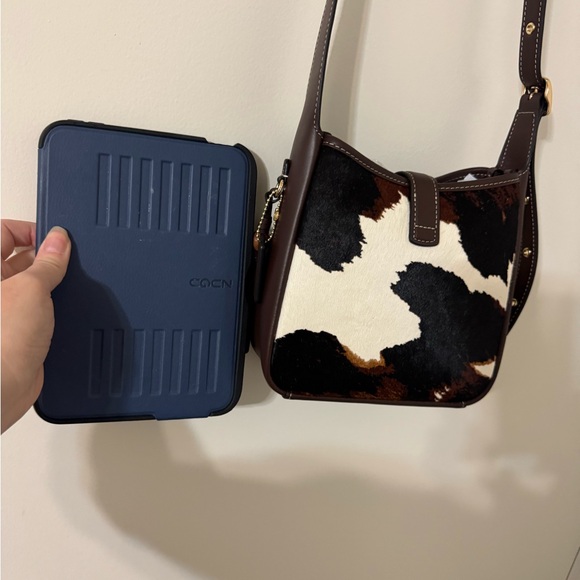 NWT Coach Hadley Mini Cow Hair Crossbody Bag - Picture 8 of 13